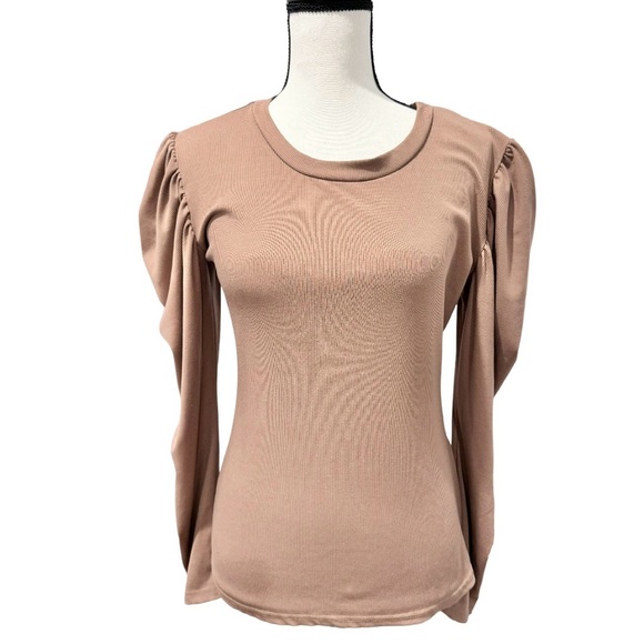 SHEIN puffy long sleeve top women’s shirt size medium - Picture 4 of 16